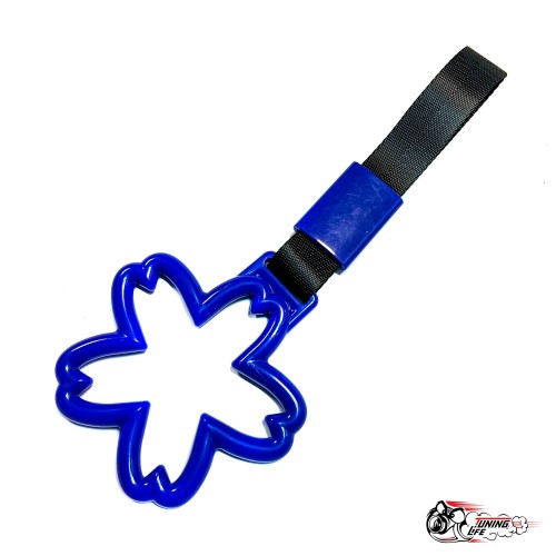 Цурикава синий цветок, черная ткань