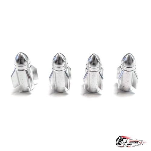 Ниппели (колпачки) ракеты серебро