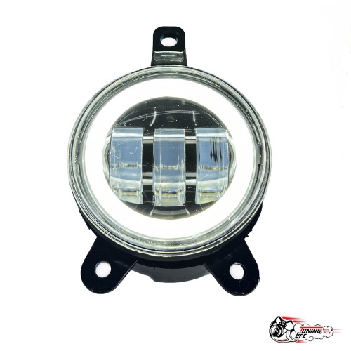 ПТФ LED Приора с ангельскими глазками 2х режимные желт,бел. (LEDZILLA)