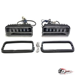 Надфарники НИВА NEW (Sal-man) ДХО + прожектор + дальний свет