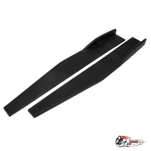 Накладки на пороги универсальные карбон (75 см)