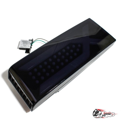 Фонари задние 2108 - 2114 X-образнае тонированные (4196)