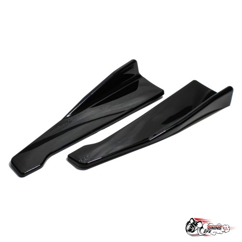 Накладки на пороги универсальные черные (48см)