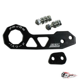 Петля буксировочная Password JDM загнутая черная