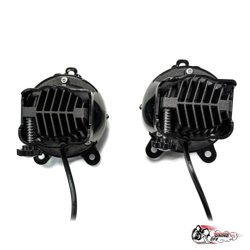 ПТФ LED Приора с линзой 2 режимные бел/желт (LEDZILLA) WD-022