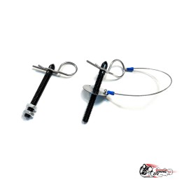 Замки капота OMP черные со шплинтами