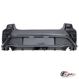 Бампер задний Киа Рио 4 КУДОС под раздвоенный глушитель Юрол