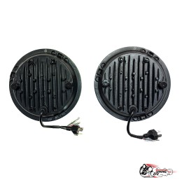 Фара светодиодная 7 дюймов Нива, 3 полосы 55W LED (LEDZILLA) G0071