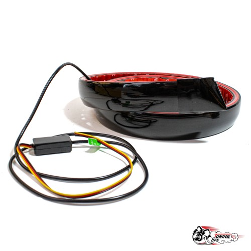 спойлер универсальный черный с подсветкой Sal-man