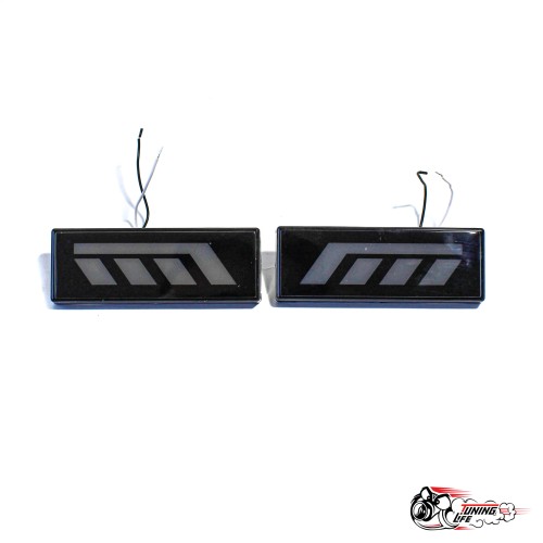 Повторители поворотов нива  КЛЮШКА + 3 ромба желтые G7027