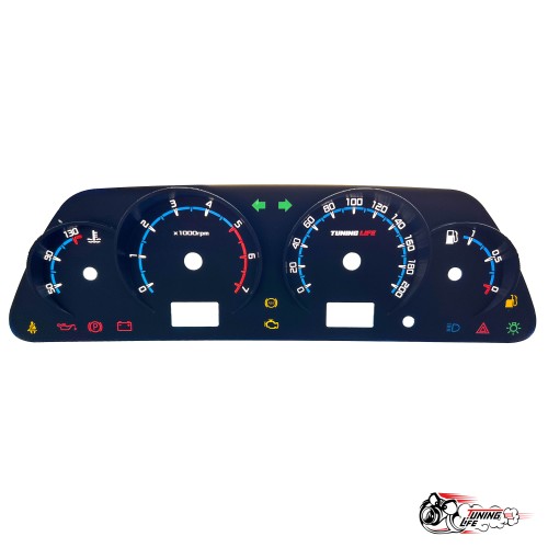 Шкала Нива АП в стиле Vesta (синяя)