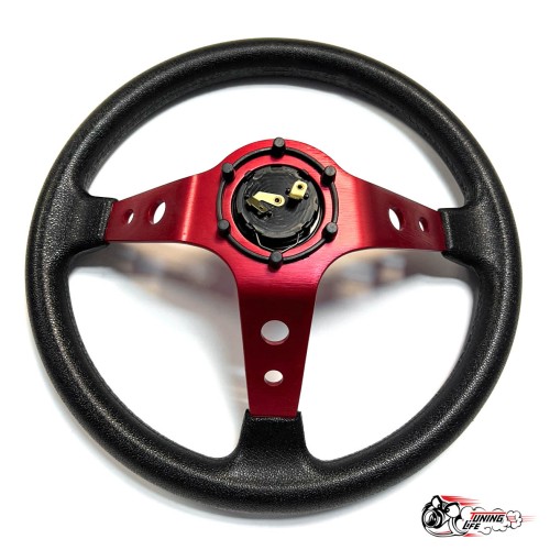 Руль МОМО вынос красный (бюджет)