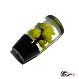 Насадка на ручку КПП роза желтая 10см