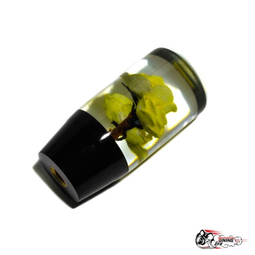 Насадка на ручку КПП роза желтая 10см