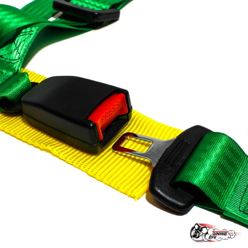 Ремни ТАКАТА ЗЕЛЕНЫЕ 4 точки стандартная застежка (2 дюйма)