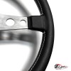 Руль МОМО БЕЗ выноса белая строчка серый центр PROTOTIPO (кожа)