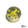Насадка на ручку кпп шар Цветочки Желтые