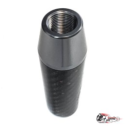 Насадка на ручку КПП мейхуа на фоне карбон темно-серая 13см