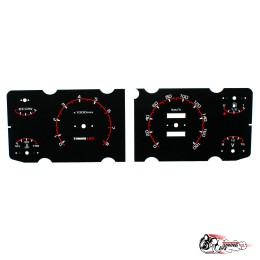 Шкала 2107 под 2 окна в стиле Vesta (красная)