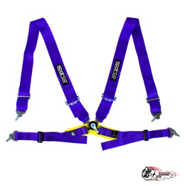 Ремни Sparco ФИОЛЕТОВЫЕ 4 точки (быстросъем)