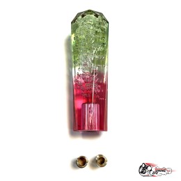 Насадка на ручку КПП дрифтовая 15см 3 цвета кристалл (зеленый белый красный)