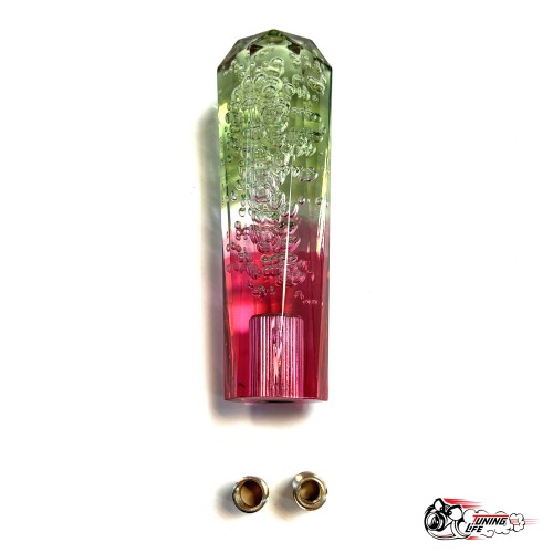 Насадка на ручку КПП дрифтовая 15см 3 цвета кристалл (зеленый белый красный)