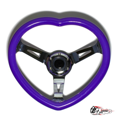 Руль сердце фиолетовый