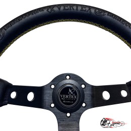 Руль King of Vertex золото (кожа) D32