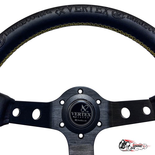 Руль King of Vertex золото (кожа) D32