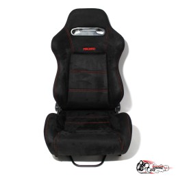 Сиденье с рег. спинкой ( ковш ) Recaro-500 купэ черный замша