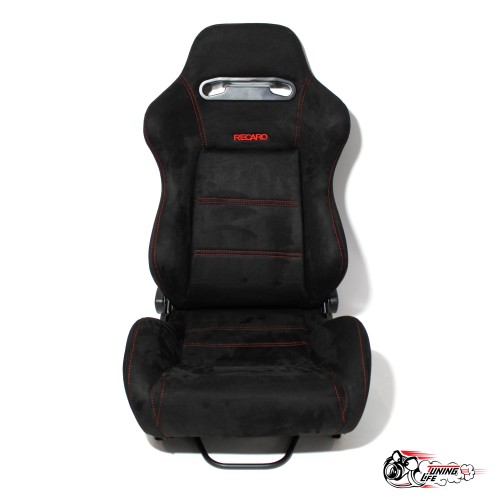 Сиденье с рег. спинкой ( ковш ) Recaro-500 купэ черный замша