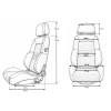 Ковш спортивный Recaro Classic LX style (спинка регулируется и откидывается)