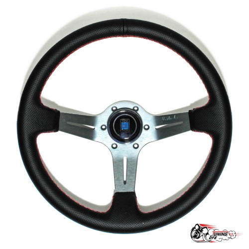 руль Nardi Deep Corn перф. кожа серый центр средний вынос (7СМ) (6х74) D35