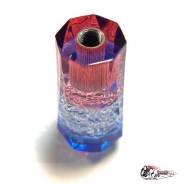 Насадка на ручку КПП дрифтовая 10см 3 цвета кристалл (синий белый красный)