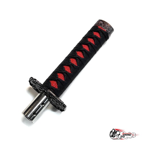 Насадка на КПП меч самурая Черная с Красным 20см