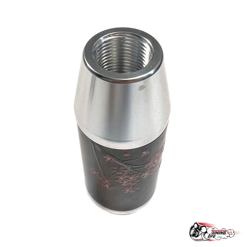 Насадка на ручку КПП мейхуа на фоне карбон темно-серая 8,5см