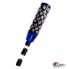 Насадка на ручку КПП сакура на фоне карбон синяя 13см