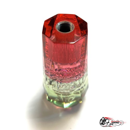 Насадка на ручку КПП дрифтовая 15см 3 цвета кристалл (зеленый белый красный)