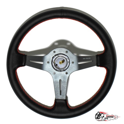 руль Nardi Deep Corn перф. кожа серый центр средний вынос (7СМ) (6х74) D35