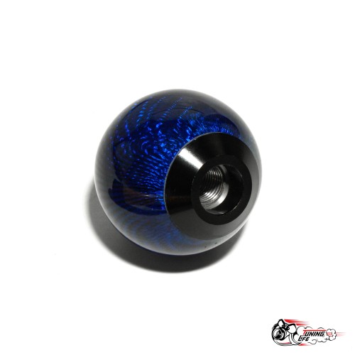 насадка на ручку КПП шар Карбон синий