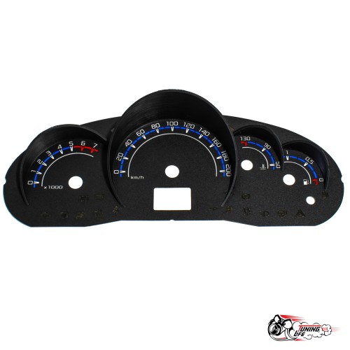 Шкала Приора,Калина,10-12(после 7го г.в) в стиле Vesta синяя