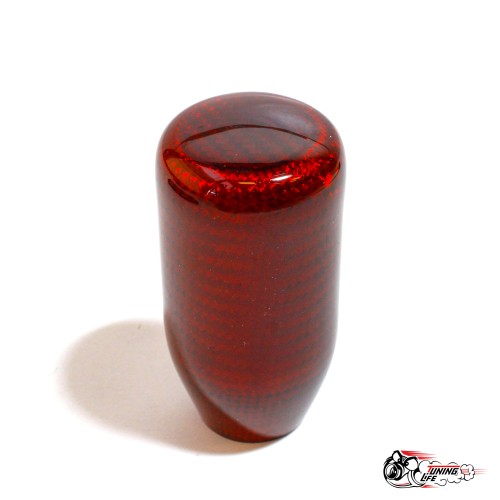 Насадка на ручку кпп цилиндр карбон красный