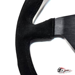 руль МОМО БЕЗ выноса замша черный