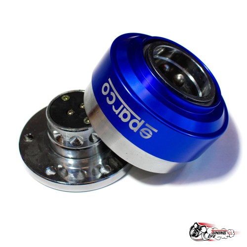 Переходник под руль спарко (быстросъем) синий