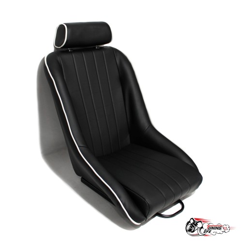 Ковш ретро стиль черный эко кожа