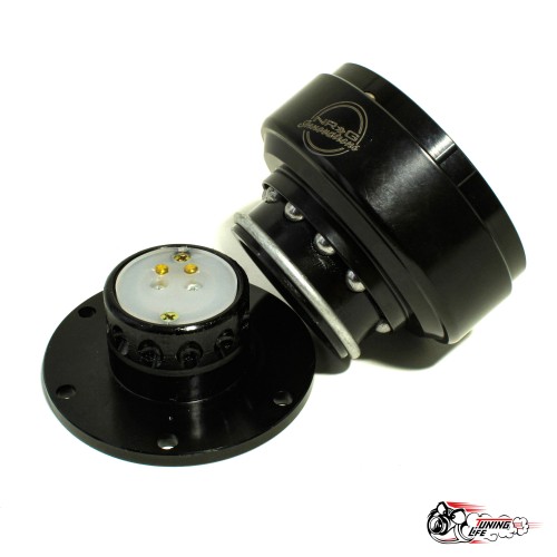 Переходник под руль NRG со звуком (быстросъем) Черный