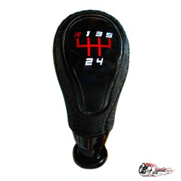 Насадка кпп черная строчка 2108 -15. 2110 - 2170 c ПОДСВЕТКОЙ КРАСНОЙ