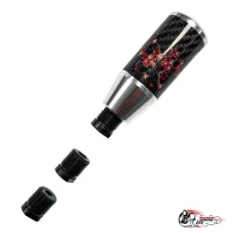 Насадка на ручку КПП мейхуа на фоне карбон серая 8,5см