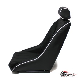 Ковш ретро стиль черный эко кожа