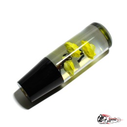 Насадка на ручку КПП роза желтая 15см